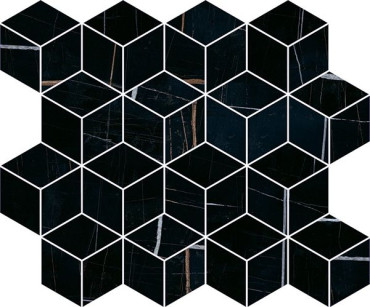 Декор Греппи T017/14026 черный мозаичный 37.5x45 от Kerama Marazzi (Россия) в Москве