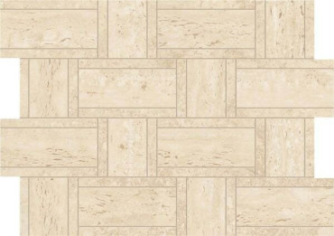 Мозаика Marvel Travertine Sand Mosaico Basketweave (AF9N) 35x47 от Atlas Concorde (Италия) в Москве