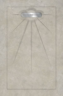 Керамический душевой поддон GEOMETRICS TAUPE MULTI LINEAR MASSIVE 90x135 от Aquanit (Турция) в Москве