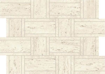 Мозаика Marvel Travertine White Mosaico Basketweave (AF9M) 35x47 от Atlas Concorde (Италия) в Москве