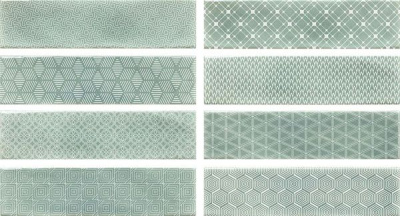 Настенная плитка DECOR OPAL TURQUOISE (8 видов) 7.5x30 от Cifre Ceramica (Испания) в Москве