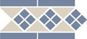 Бордюр Border LISBON with 1 strip (Tr.16, Dots 11, Strips 11) 28x15 от TopCer (Португалия) в Москве