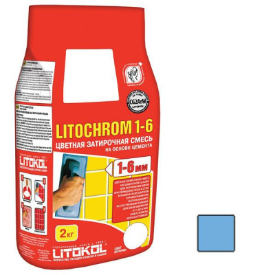 Litochrom 1-6 С.190 васильковый алюм.(2кг.) от Litokol (Россия) в Москве