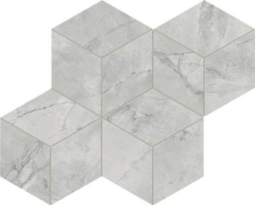 Мозаика Marvel X Grey Cloud Mosaico Esagono Silk (AF8O) 30x35 от Atlas Concorde (Италия) в Москве
