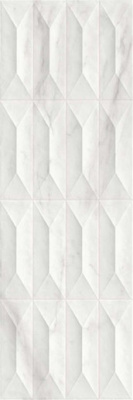 Настенная плитка Marbleplay White Struttura Gem 3D Rett. (M4PC) 30x90 от Marazzi Italy (Италия) в Москве