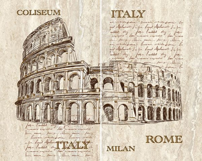 Панно Efes coliseum из 2-х плиток 50x40 от Laparet в Москве