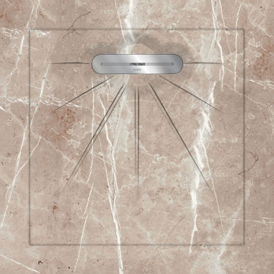 Керамический душевой поддон LUXOR LIGHT BROWN - MULTI LINEAR MASSIVE 90 90x90 от Aquanit (Турция) в Москве