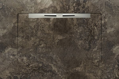 Керамический душевой поддон FOSSIL BROWN - SLOPE NOVA LINE 90x135 от Aquanit (Турция) в Москве