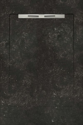 Керамический душевой поддон BELGIUM STONE BLACK - SLOPE LINE 90x135 от Aquanit (Турция) в Москве