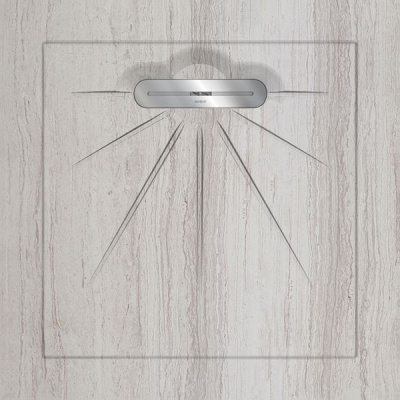 Керамический душевой поддон SERPEGIANTE WHITE - MULTI LINEAR MASSIVE 90 90x90 от Aquanit (Турция) в Москве