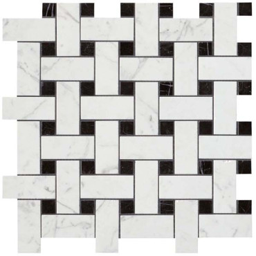 Мозаика керамогранит Marvel Stone Basketweave Cold Lapp. (AS2O) 30x30 от Atlas Concorde (Италия) в Москве