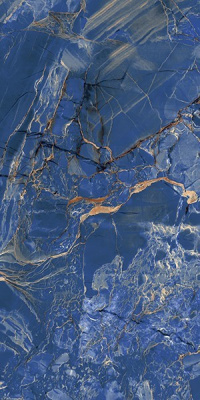 Керамогранит Mosco Blue Hi Glossy (8017) 80x160 от Tilekraft (Индия) в Москве