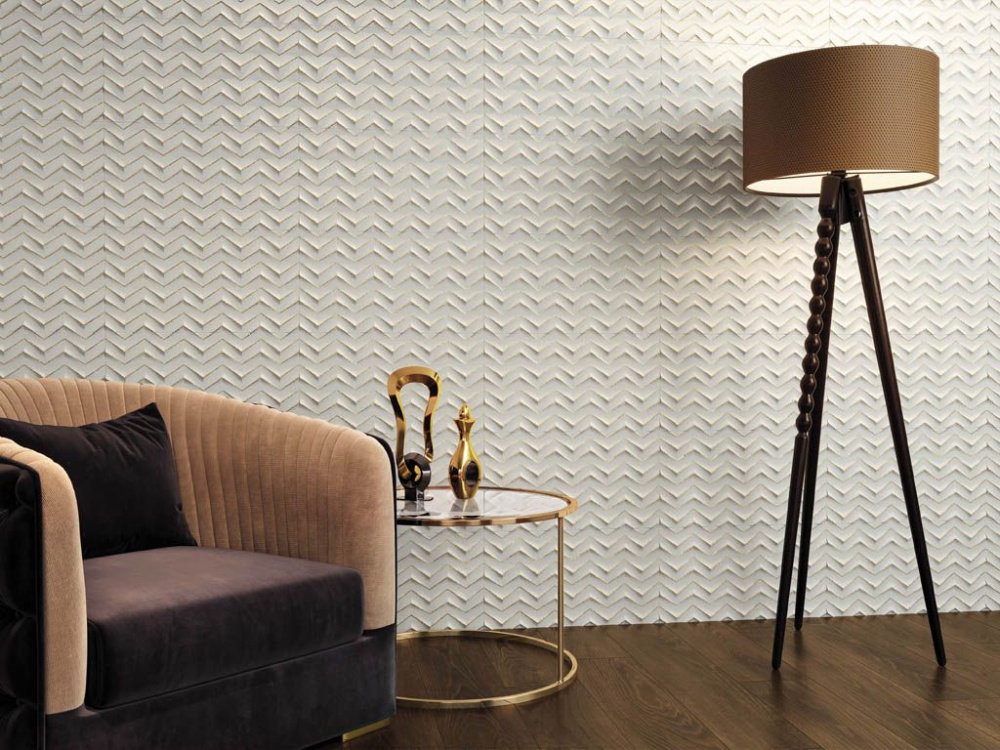 Плитка 3D WHITE WALL (Atlas Concorde) в Москве