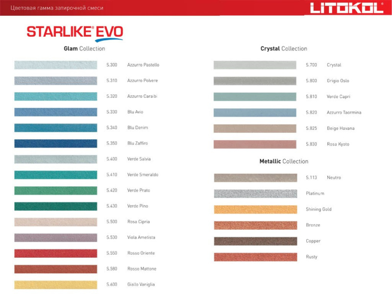ЗАТИРКА ХИМСТОЙКАЯ STARLIKE EVO (Litokol) в Москве