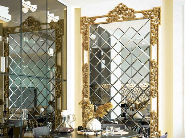 Плитка КВАДРАТНАЯ ЗЕРКАЛЬНАЯ ПЛИТКА С ФАЦЕТОМ (ДСТ) в Москве