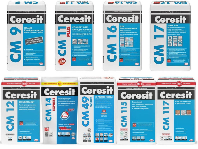 КЛЕЙ ДЛЯ ПЛИТКИ (Ceresit) в Москве