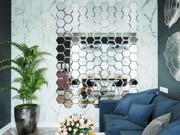 Плитка ДЕКОРАТИВНАЯ ЗЕРКАЛЬНАЯ ПЛИТКА (ДСТ) в Москве