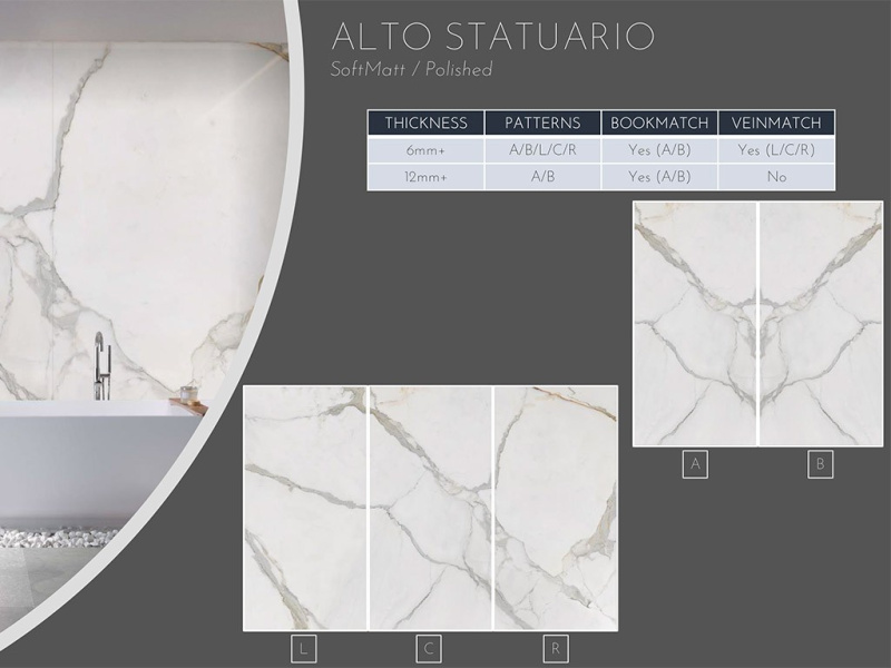 Плитка ALTO STATUARIO (Ascale) в Москве